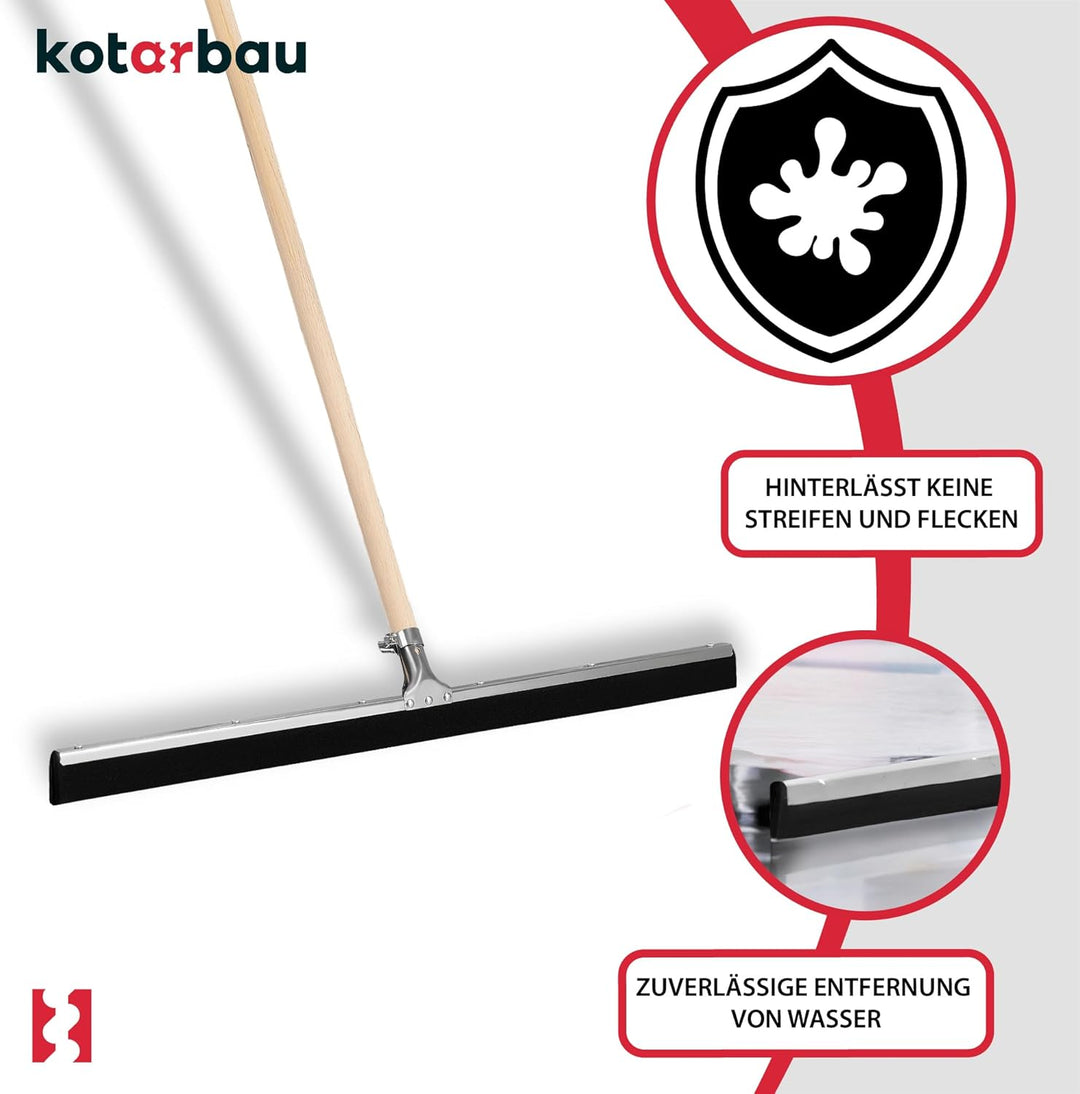 KOTARBAU® Gummiabzieher - Wasserschieber - 75 cm – Bodenabzieher - Schaumstoff-Wasserabzieher – für