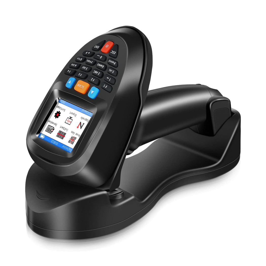 JRHC Kabelloser Barcode scanner Tragbarer Barcodeleser 1D 2D PDF Inventarscanner Datensammler Handhe