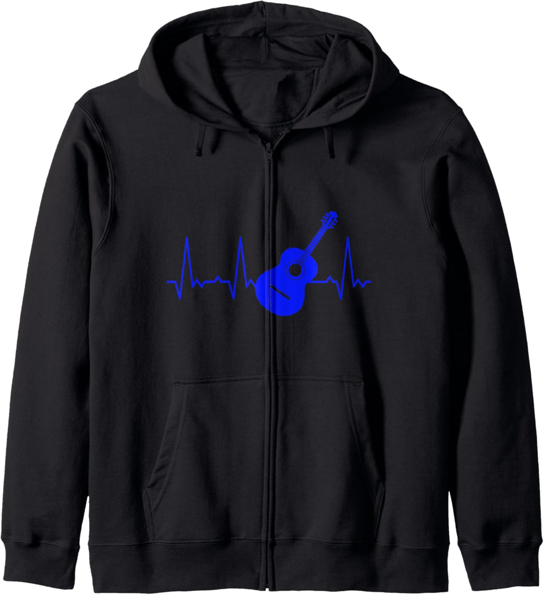 Herzschlag Gitarre Kapuzenjacke