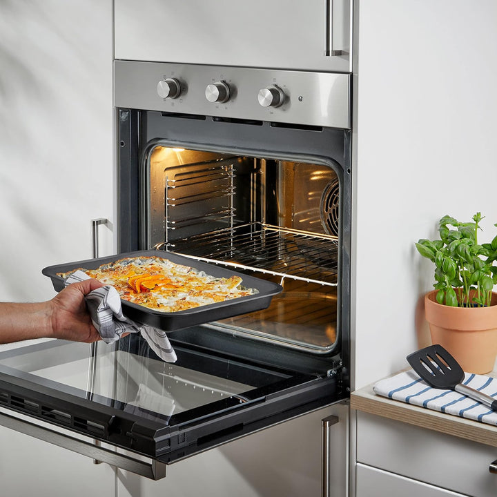 Grizzly 2x Auflaufform, Grösse gross und flach, antihaftbeschichtet, mit Griffrand, auch als Lasagne