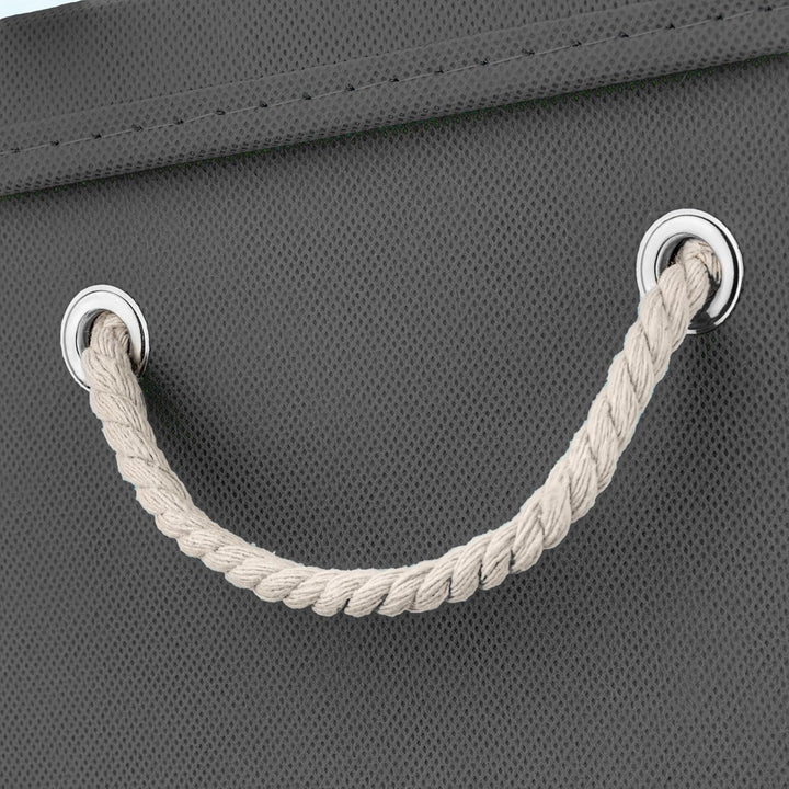 StickandShine 4er Set Dunkelgrau Faltbox 30 x 30 x 30 cm Aufbewahrungsbox faltbar mit Kordel und mit