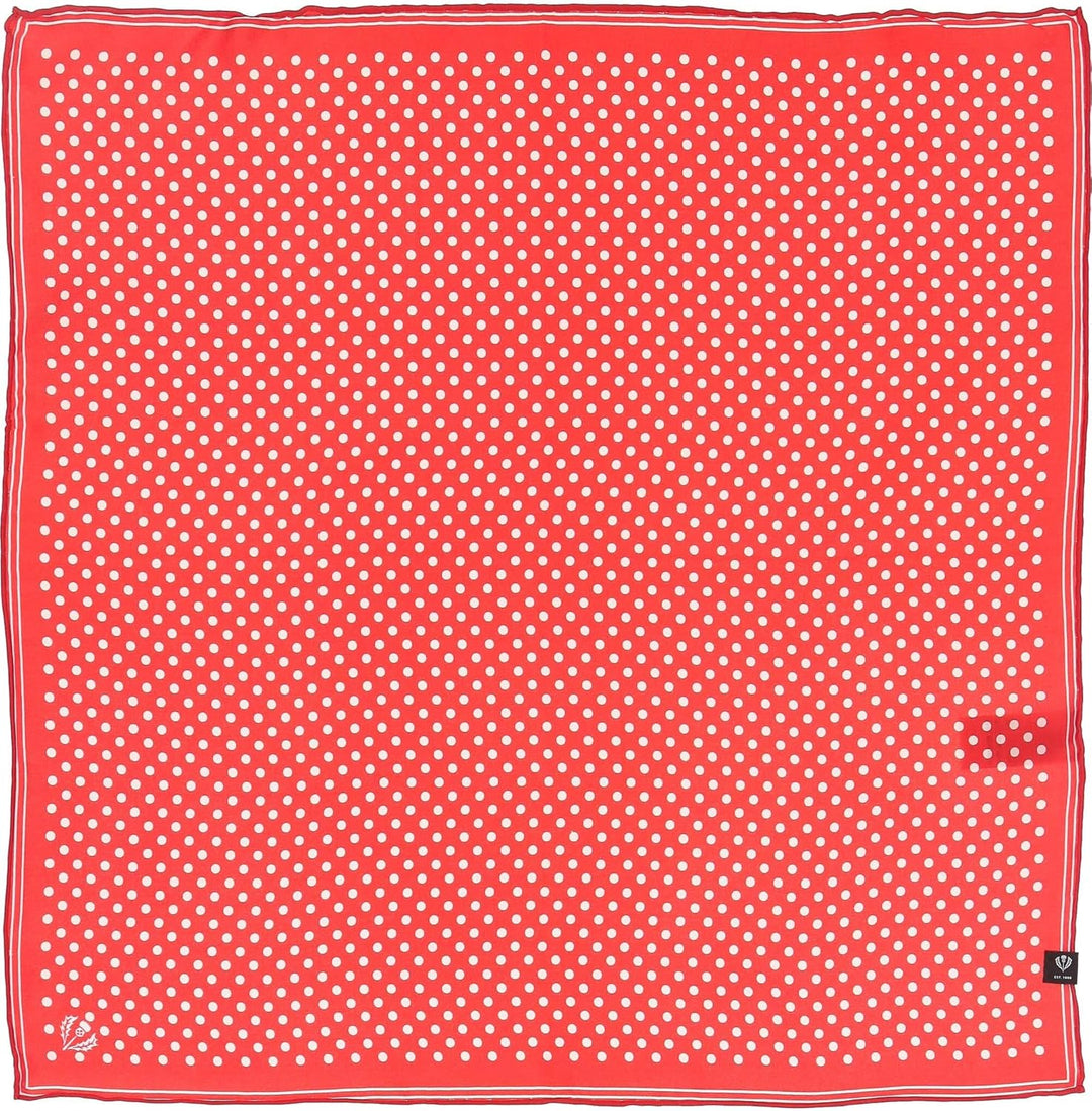 FRAAS Halstuch Damen gepunktet - 51 x 51 cm Grösse - Nickituch Seide - Seidentuch für Damen mit Polk