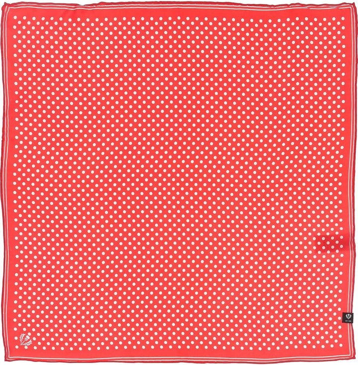 FRAAS Halstuch Damen gepunktet - 51 x 51 cm Grösse - Nickituch Seide - Seidentuch für Damen mit Polk