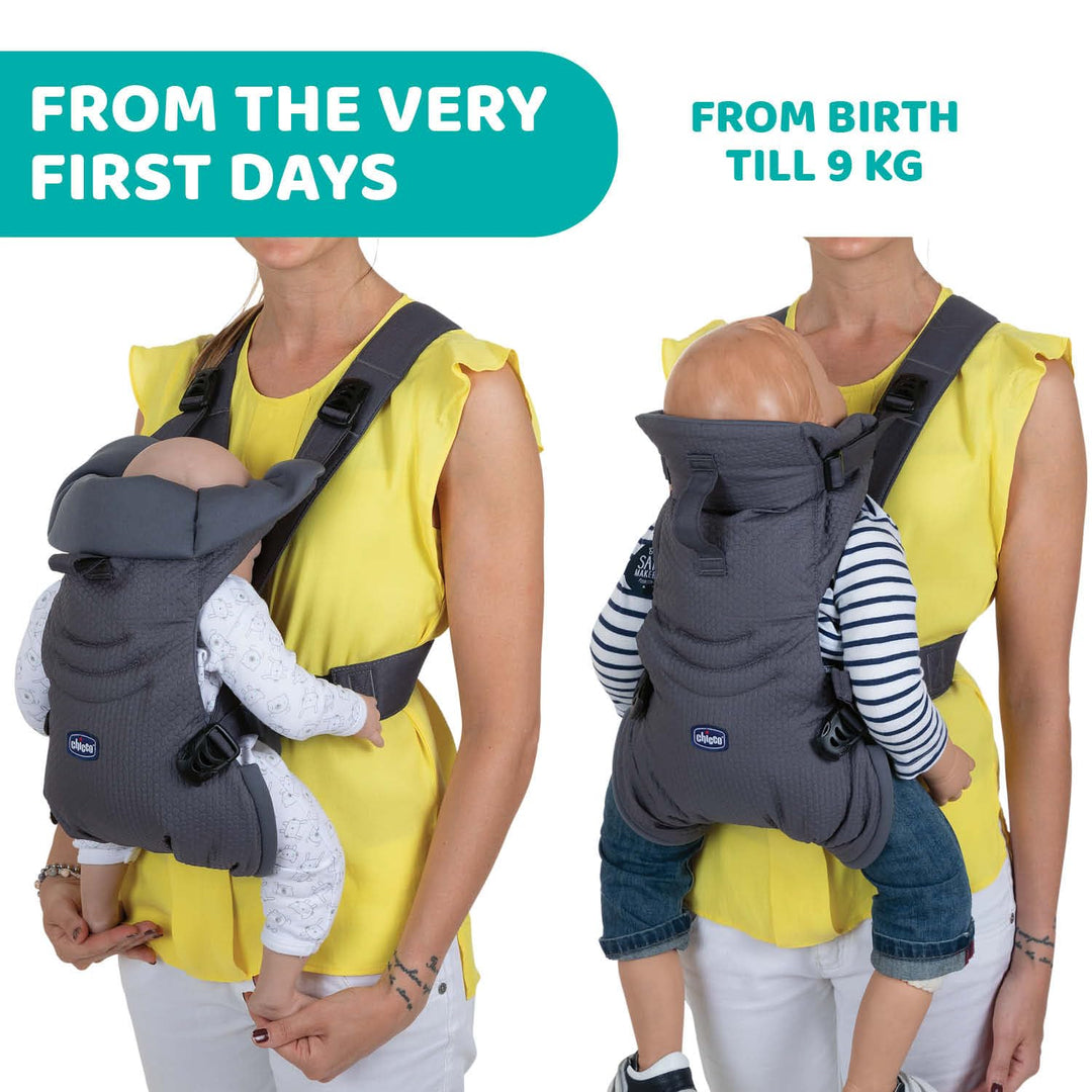 Chicco Easyfit Ergonomischer Babytrage für Neugeborene von der Geburt bis 9 kg, einfache und intuiti