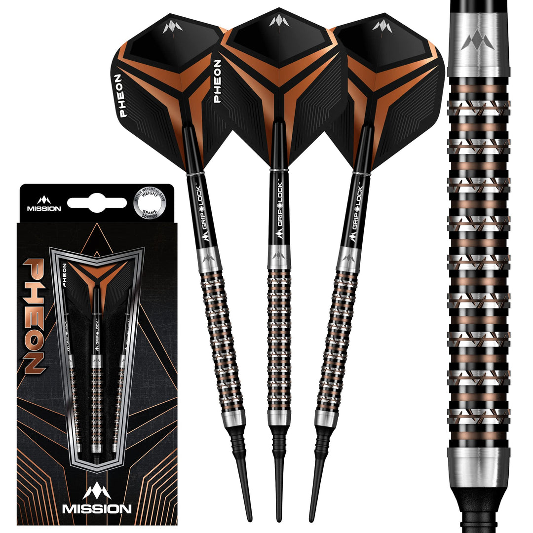 Mission Pheon Black & Bronze Electro 90% Softdarts 20 Gramm