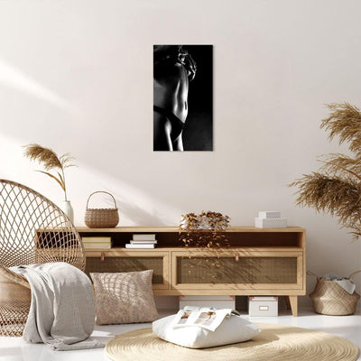 Bilder auf Leinwand Anatomie Frau nackt Leinwandbild mit Rahmen 45x80cm Wandbilder Dekoration Wohnzi