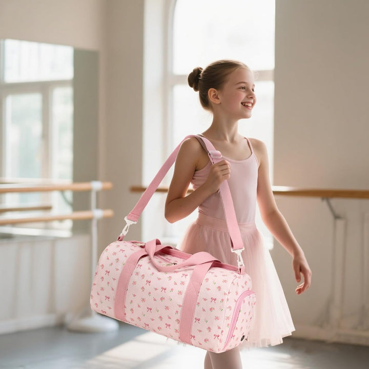 Sporttasche Kinder Schwimmtasche Damen Jungen mit Schuhfach und Nassfach Badetasche Teenager Kleine