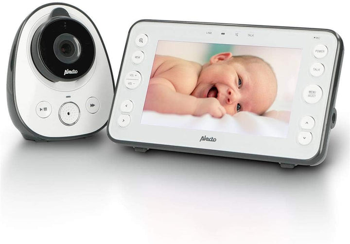 Alecto DVM-150 - Babyphone mit Kamera und 5" Farbdisplay, Weiss