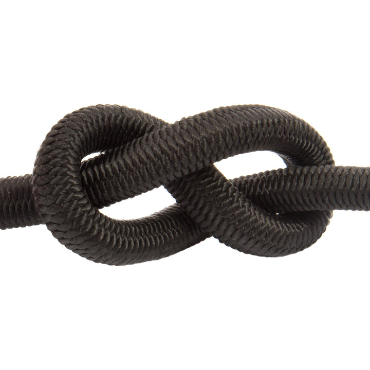 DQ-PP Gummiseil | 12mm | 25m | Schwarz | Expanderseil Expander Gummischnur Gummikordel Spannseil Pla
