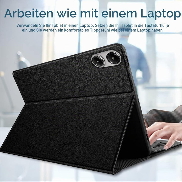 Wineecy Beleuchtete Tastatur Hülle für Redmi Pad Pro 12,1 Zoll 2024 Tablet, Magnetisch Abnehmbare Ka