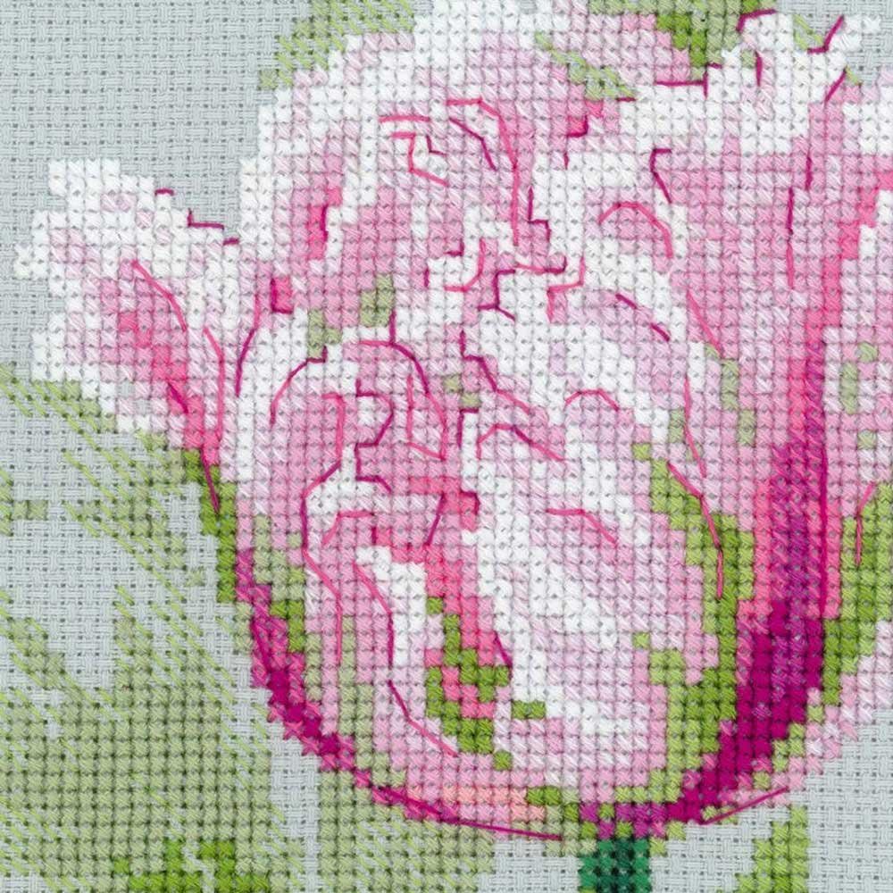 RIOLIS Spring Tulips Cross Stitch kit, Baumwolle, multi-color, 70 x 30 x 0,1 cm