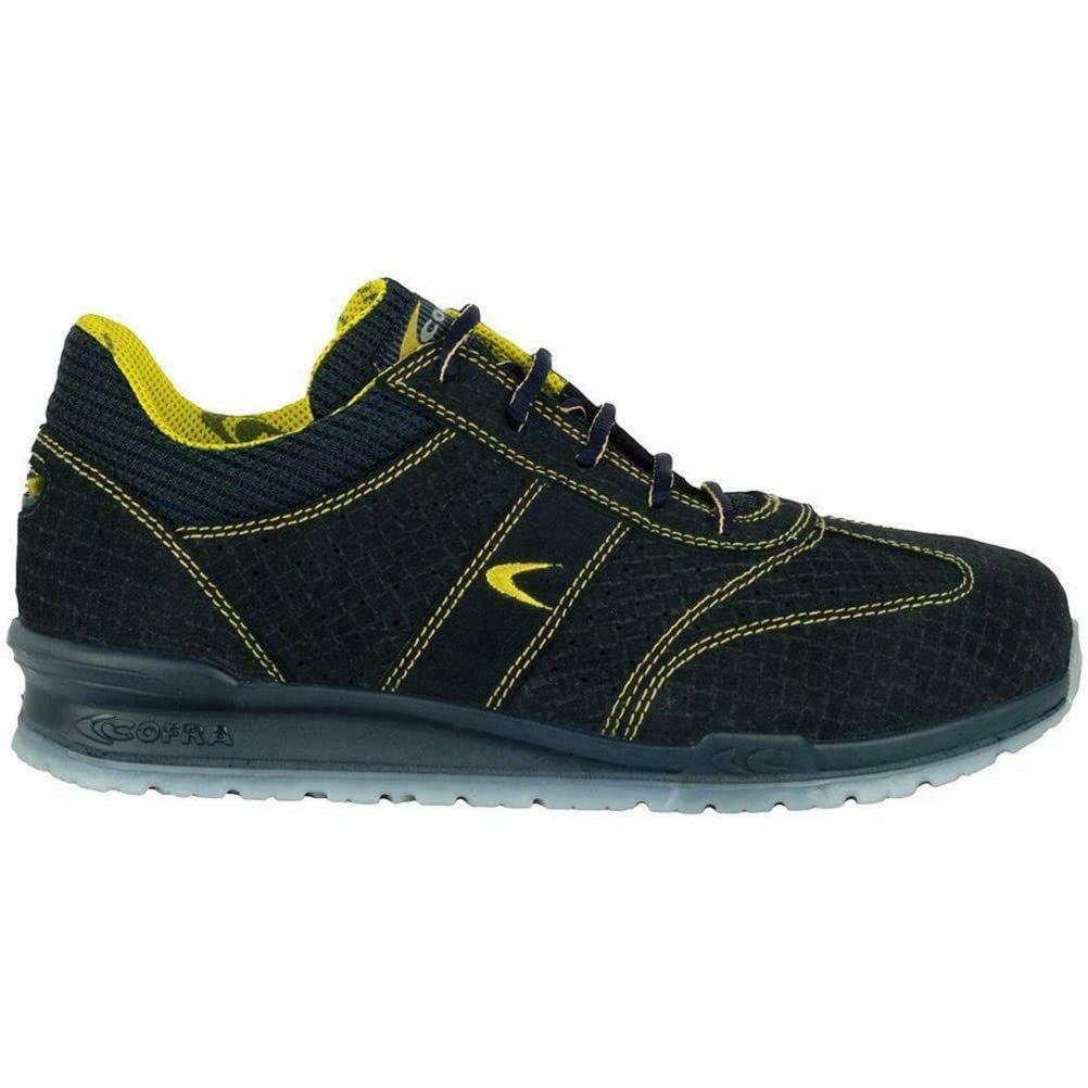 Cofra 78410-001.W43 SIVORI S1 P SRC Sicherheitsschuhe, Blau/Gelb, Grösse 43 40 EU, 40 EU
