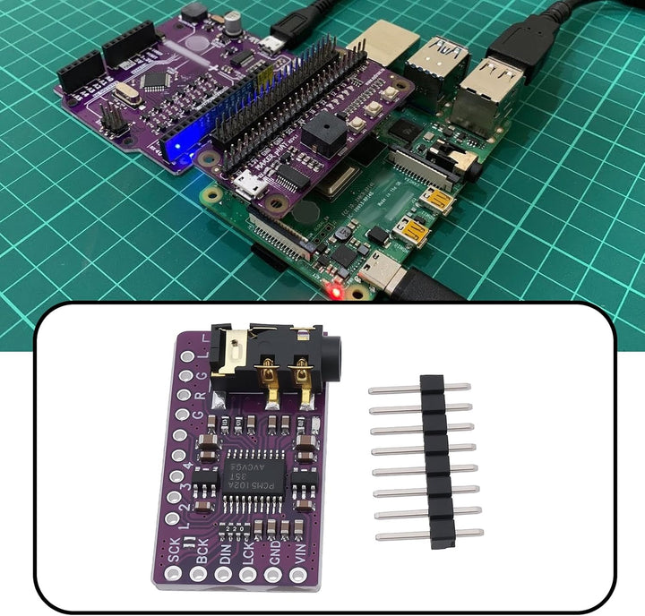 2 Stück GY-PCM5102 I2S DAC-Decoder I2S-Player Kompatibel mit Ardu-inos Kompatibel mit Raspberry Pi