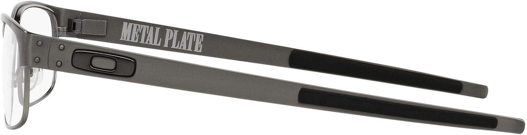 Oakley Herren Metallplatte Korrekturbrillenrahmen, Gebürstetes Chrom/Demo-Linse