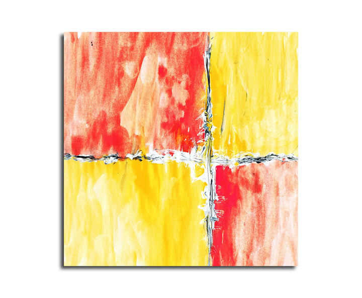Paul Sinus Art Modernes Wandbild Abstrakt008_60x60cm Abstrakte Kunst Kunstdruck auf Leinwand Zeitlos