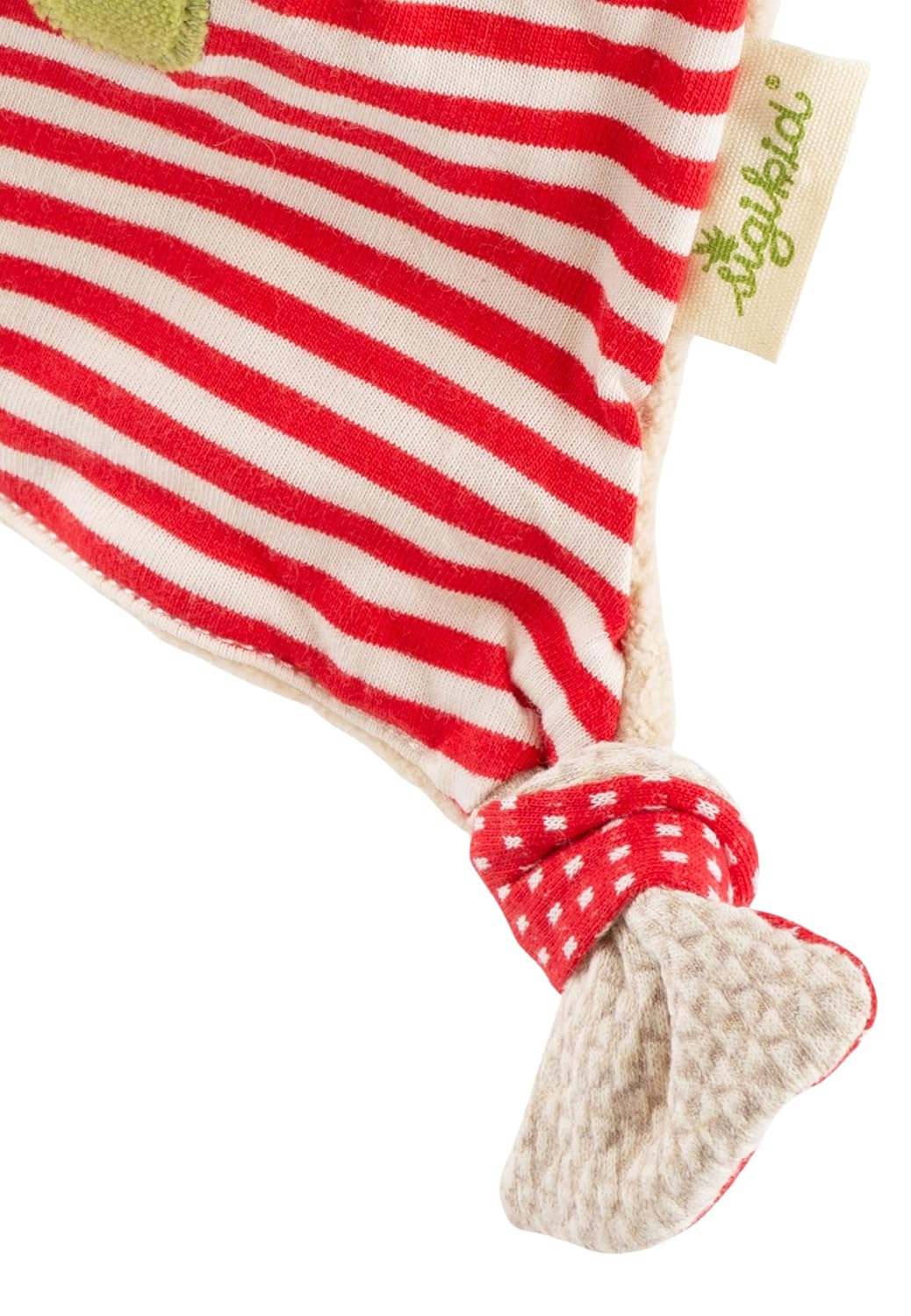 SIGIKID 40862 Schnuffeltuch Schaf Green Mädchen Babyspielzeug empfohlen ab Geburt rot Rot/Schaf, Rot