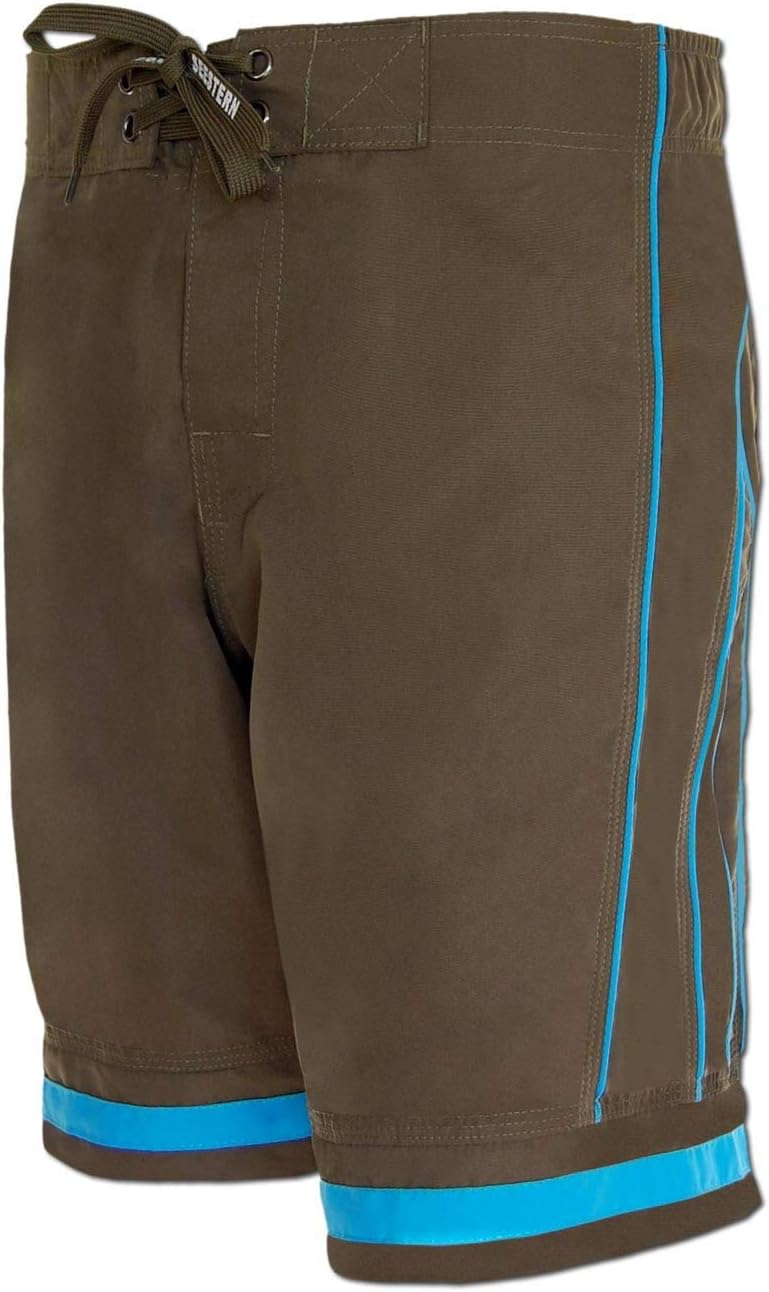 SEESTERN Herren Boardshorts Surfshorts Boardshort Badeshorts mit Gummizug hinten S-3XL mittellang 47