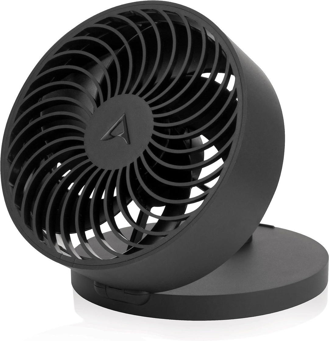 ARCTIC Summair Plus - Zusammenklappbarer Tischventilator mit integriertem Akku, USB-C Anschluss (ink