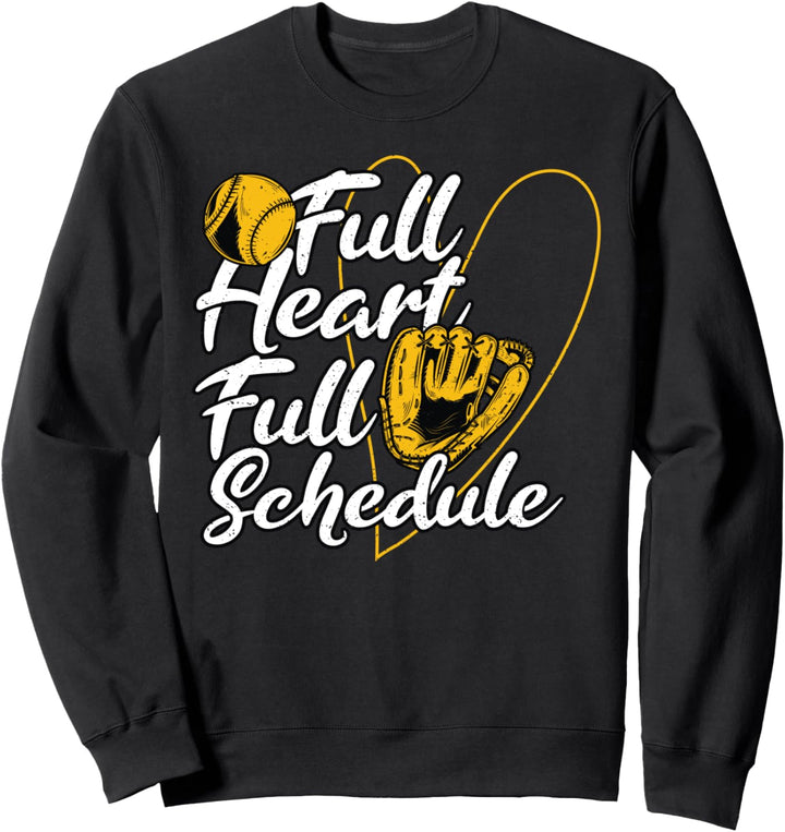 Cute Voll: Full Heart Full Schedule - Baseball Sweatshirt