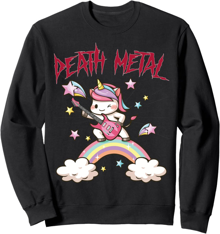 Death Metal Einhorn Heavy Metal Hard Rock Sweatshirt