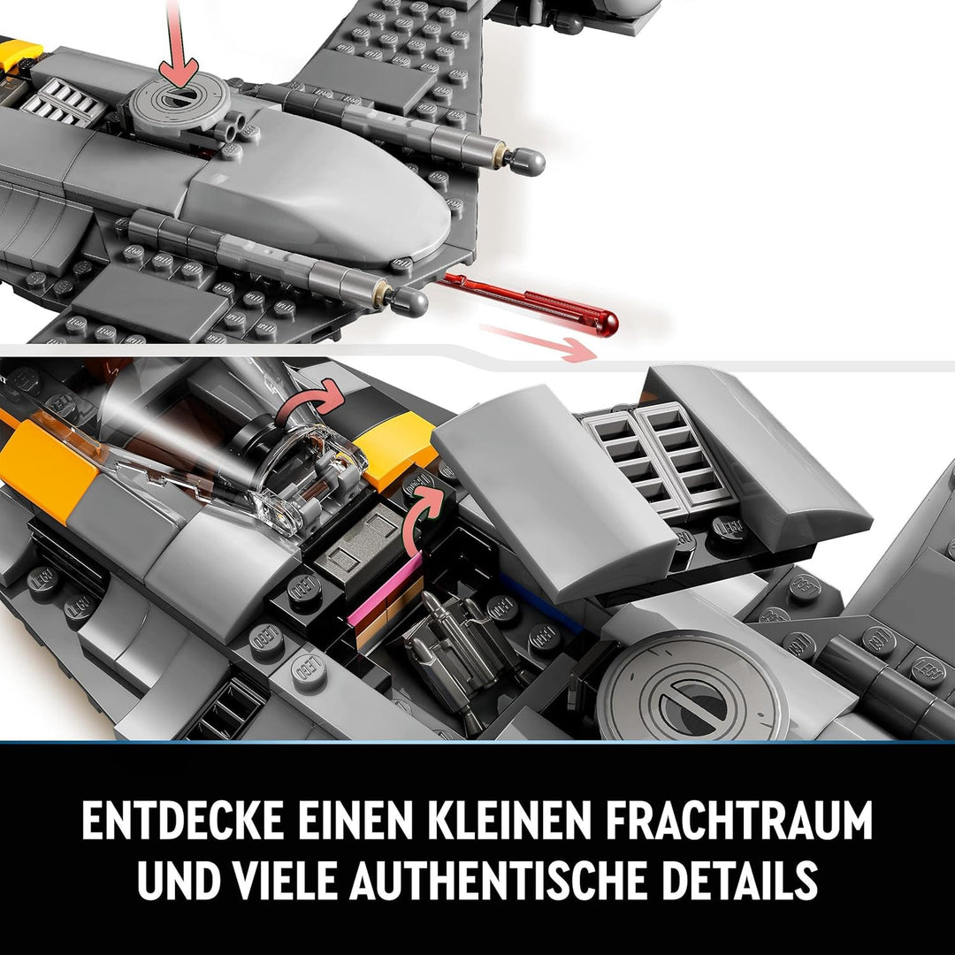 LEGO Star Wars Der N-1 Starfighter des Mandalorianers aus Das Buch von Boba Fett, Raumschiff-Spielze