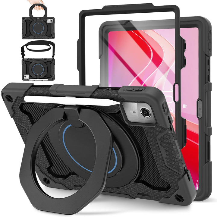 ROISKIN Lenovo Tab M11 2024 Hülle: Robuste, stossfeste Hülle mit Displayschutzfolie & 360° Drehbare