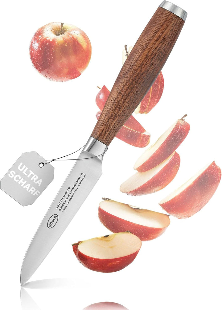 RÖSLE Gemüsemesser Masterclass, Hochwertiges Küchenmesser zum Zerkleinern von Obst und Gemüse, Made
