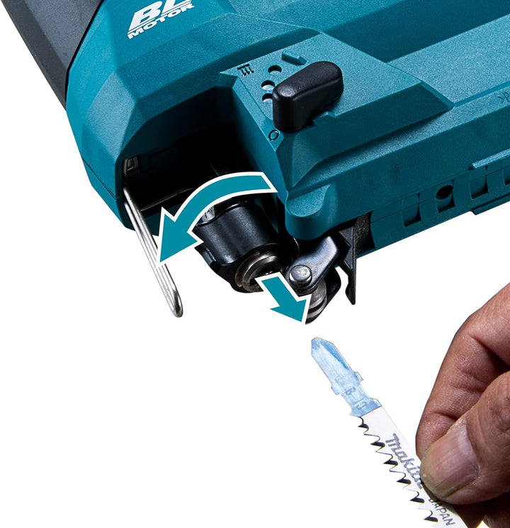 Makita DJV184RTJ 18V Li-Ion LXT Brushless Puzzle komplett mit 2 x 5,0 Ah Akkus und Ladegerät im Makp