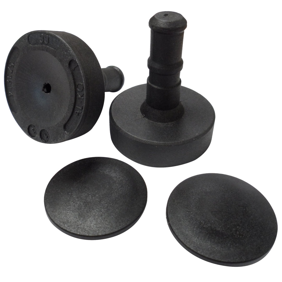 Al-Ko Caravan Stabilisator Seiten-Bremsbelag AKS 2004 3004, zwei Kappen 1220755