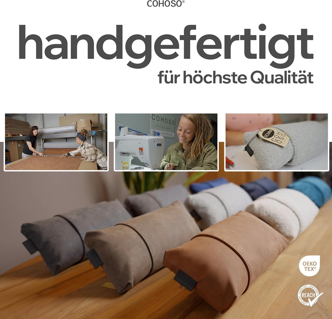 COHOSO® Nackenkissen für Gartenstühle mit Gegengewicht - Sesselkissen Kopfstütze für Sofa &amp; Couch, K