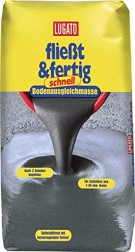 Lugato Fliesst & Fertig Schnell 20 kg- Selbstverlaufende Bodenausgleichmasse