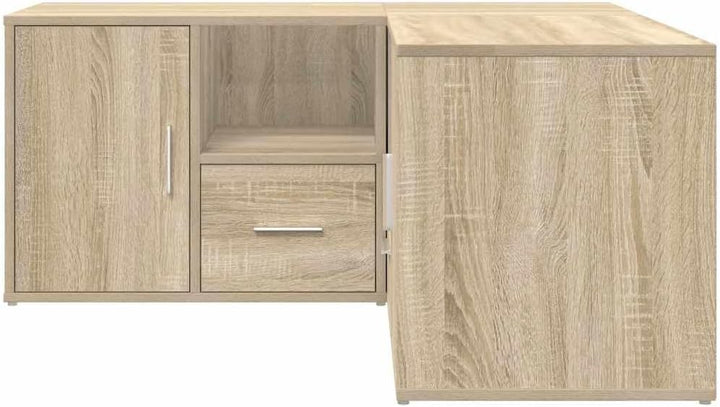 vidaXL Eckregal, Eckschrank 2 Montagemöglichkeiten, Schrank mit Stauraum, Aufbewahrungsschrank Vitri