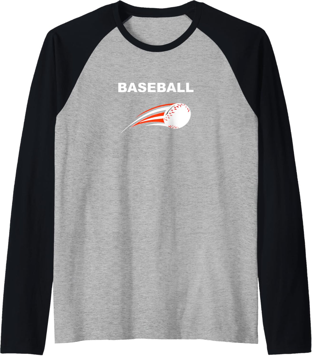 Brennender Baseball Baseballfan Raglan