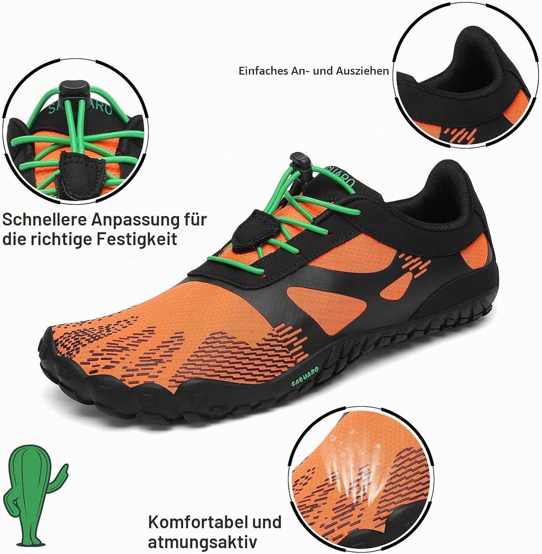 SAGUARO Unisex Barfussschuhe Herren Damen Barfussschuhe Trail Minimalistische Outdoor Fitnessschuhe