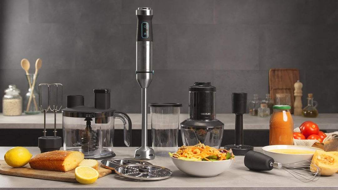 Cecotec Stabmixer Power TitanBlack 1500 XL TotalMix. 1500 W, CrossBlades Technologie mit 4-Klinge-Bl