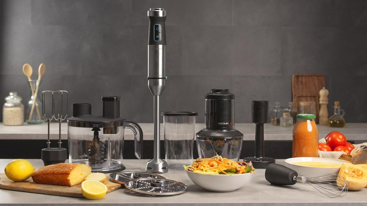 Cecotec Stabmixer Power TitanBlack 1500 XL TotalMix. 1500 W, CrossBlades Technologie mit 4-Klinge-Bl