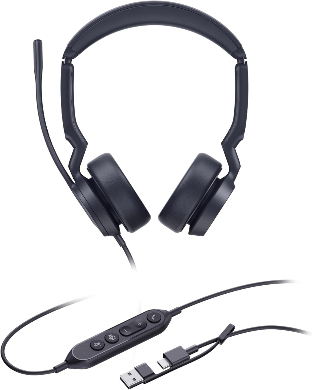 Yealink Headset UH44 Dual Teams USB-C/A, UH44 DUAL Teams