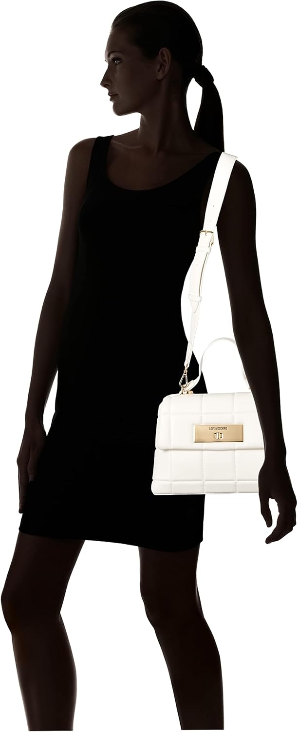Love Moschino Damen Jc4421pp0fkr0 Handtasche Weiss, Weiß