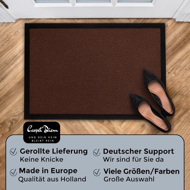 Carpet Diem Fussmatte, einfach sauber I Schmutzfangmatte Eingangsbereich - Fussmatte Innen & Aussen,