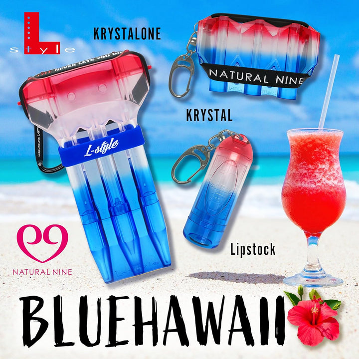 LSTYLE - Lipstock - Spitzencase - N9 Tri Color Farbe Blue Hawaii