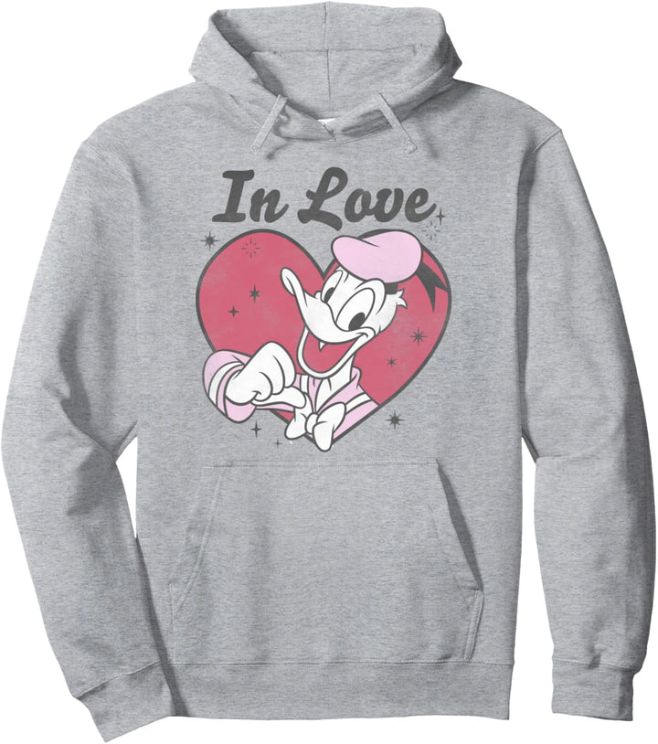 Disney Mickey & Friends Valentinstag Donald Love Vintage Pullover Hoodie
