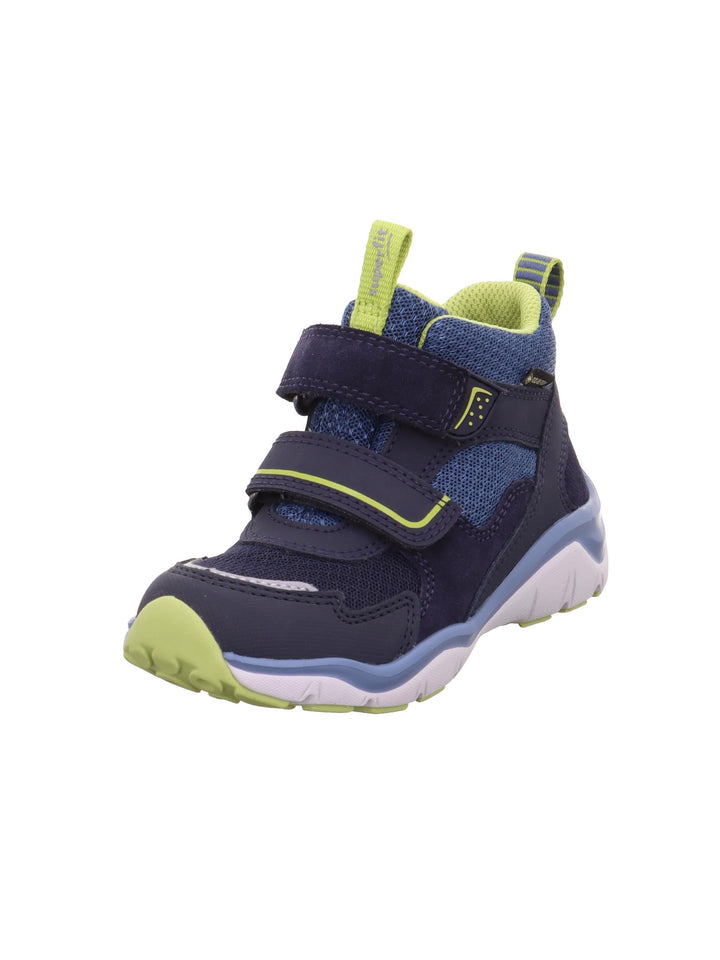 Superfit Jungen SPORT5 leicht gefütterte Gore-Tex Sneaker 24 EU Weit Blau Hellgrün 8030, 24 EU Weit
