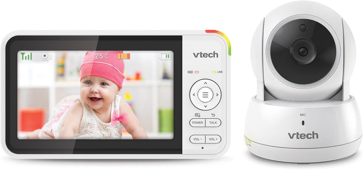 VTECH VM924 Babyphone mit Kamera 5 Zoll Video Baby Monitor, 31 Stunden Akkulaufzeit Babyfon mit Kame