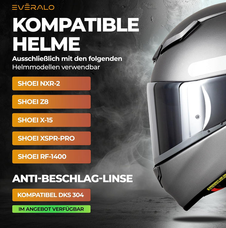 Visier Kompatibel Mit Shoei Nxr 2 - Z8 - Xspr Pro - X15 - Cwr F2 – Pinlock-Ready Helmvisier (Verspie