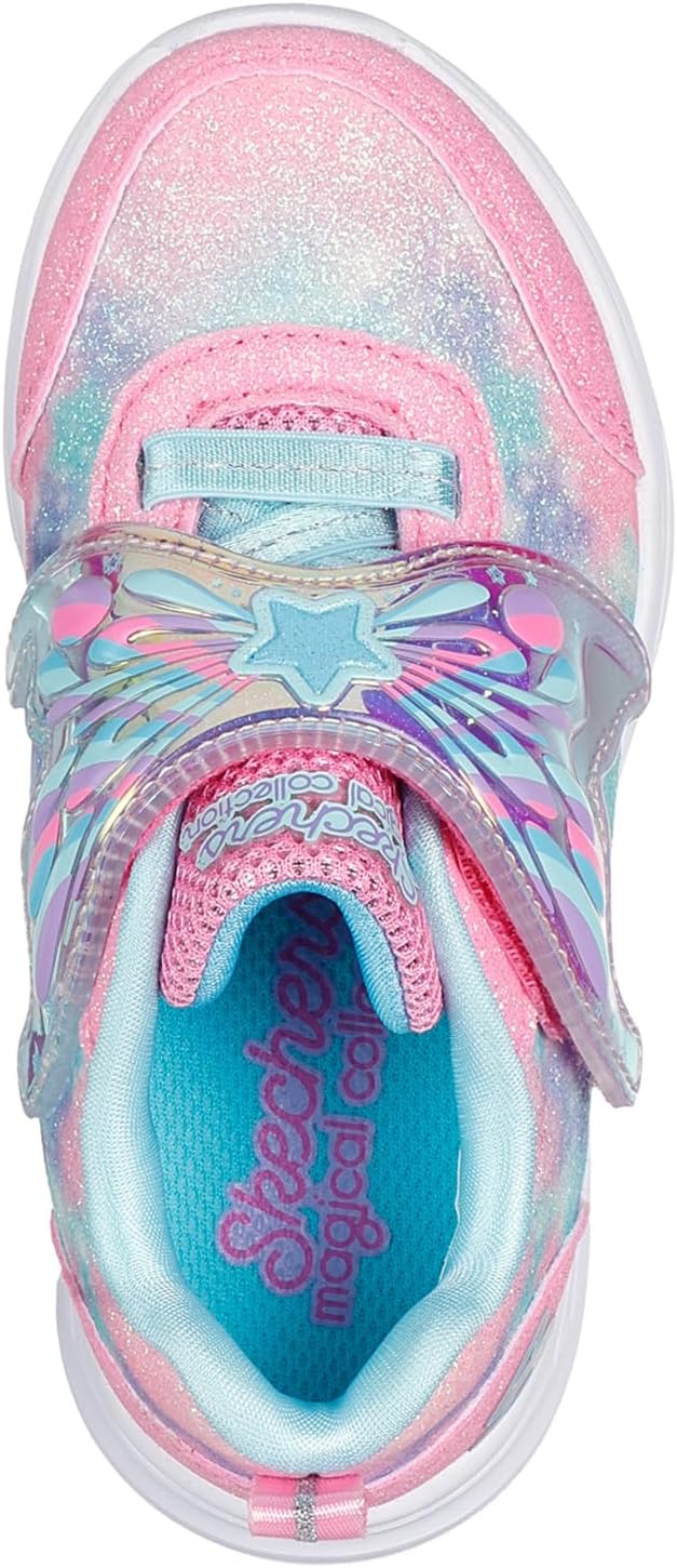 Skechers Mädchen Glimmer Kicks Fairy ChaserSneaker 18.5 EU Pink Türkis, 18.5 EU Pink Türkis