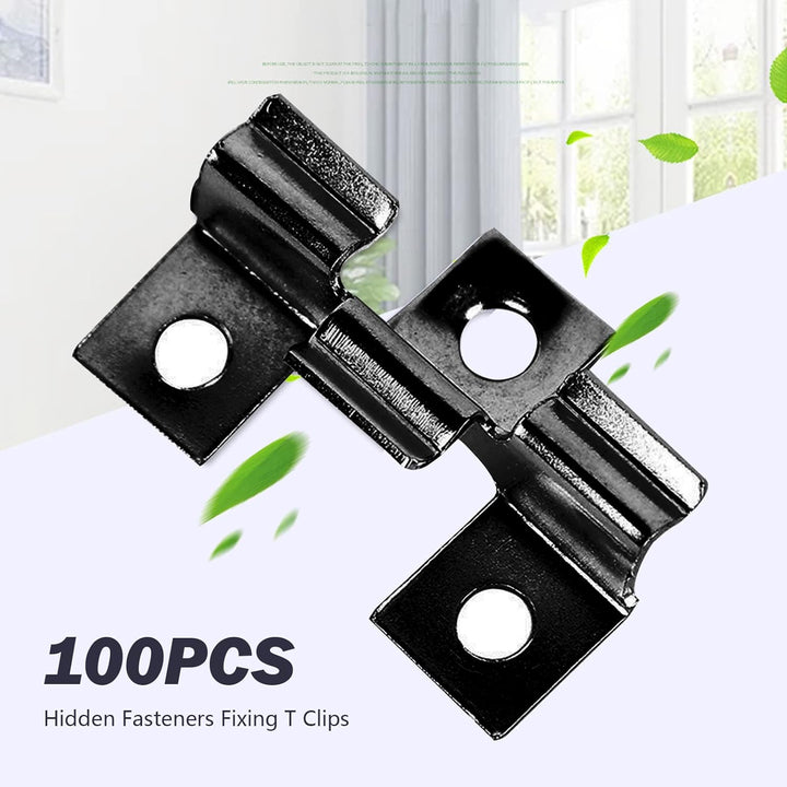 100 Stück WPC Clips Edelstahl, Terrassenclips Clips Klammer WPC Dielen Befestigungsclips (9mm), 9mm