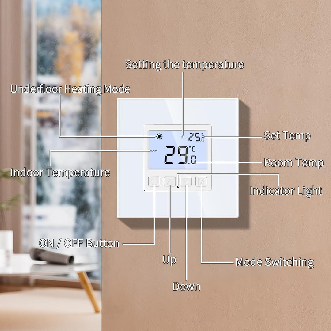 Digital Programmierbar Thermostat Heizung Weiss Bodenheizkammer Konstante Temperaturkammer für elekt