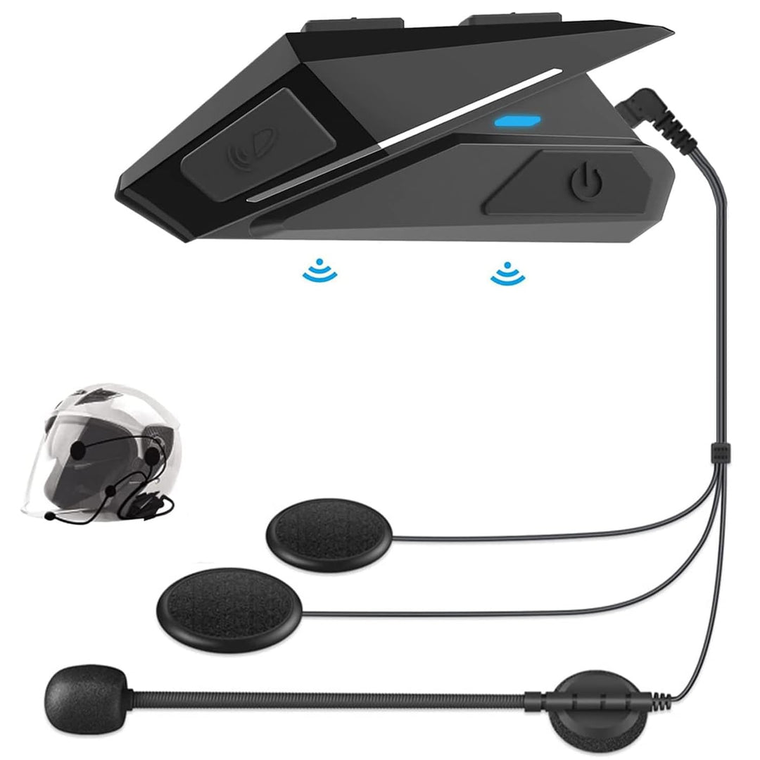 OBEST Motorrad Helm Headset, Motorrad Bluetooth Headset mit BT5.0, Kopfhörer Helm für Musik Lautspre