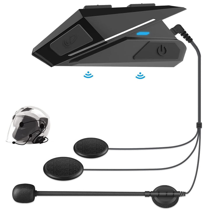 OBEST Motorrad Helm Headset, Motorrad Bluetooth Headset mit BT5.0, Kopfhörer Helm für Musik Lautspre