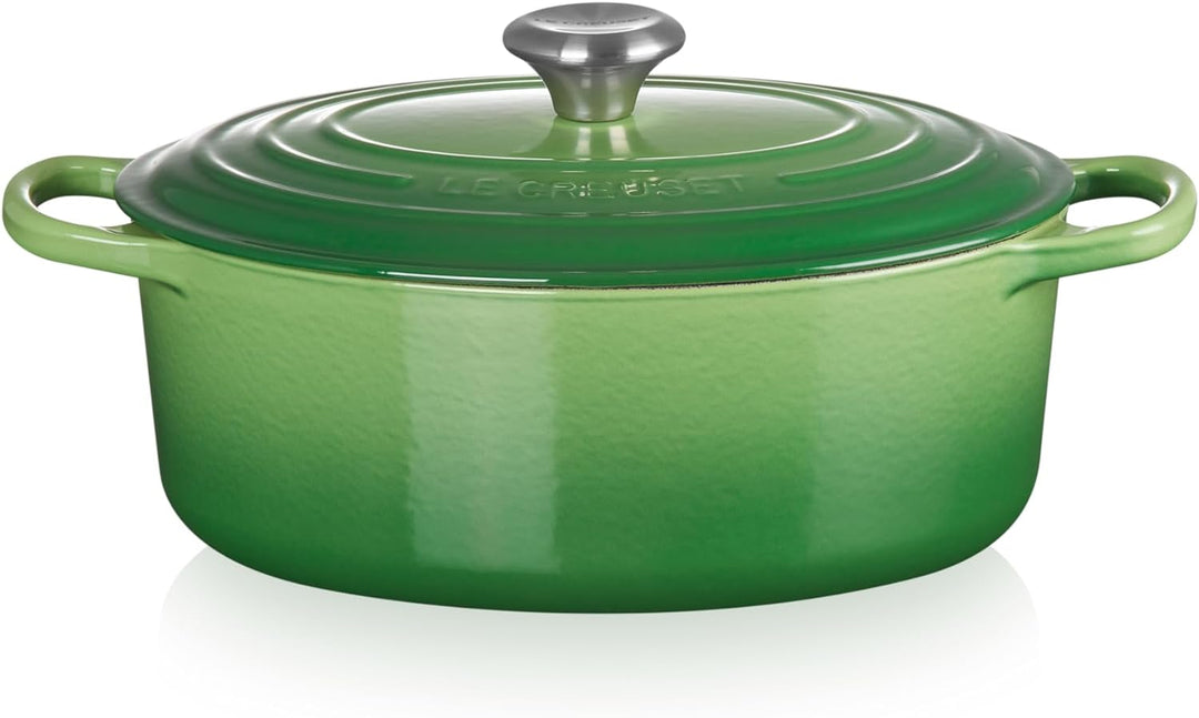 Le Creuset Signature Gusseisen-Bräter mit Deckel, Ø 29 cm, Oval, Für alle Herdarten und Induktion ge